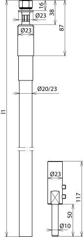 HVI-Leitung HVIRAV75 20 L6M SW M