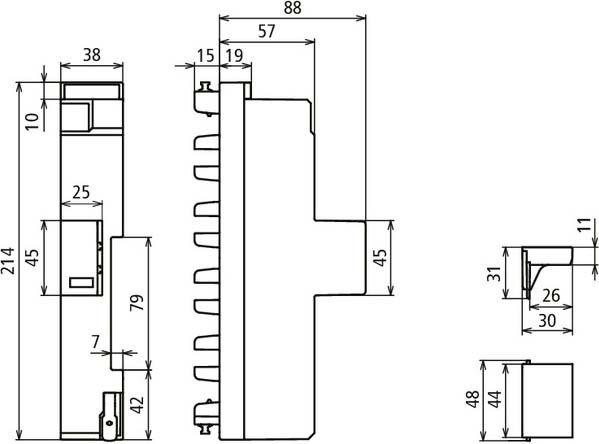 Kombi-Ableiter DSH ZP 2 TNC 255