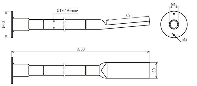 Kupfer-Kabel-Erdungsbrücke 419504