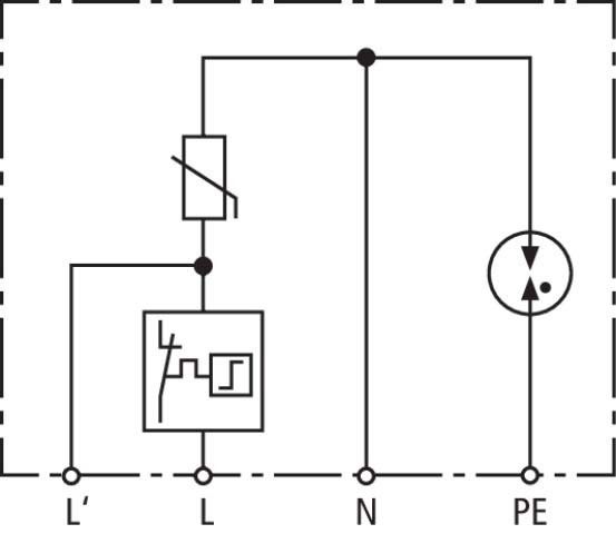 Überspannungsableiter DCOR L 2P SN1860