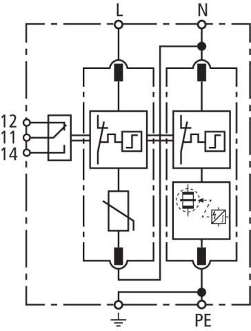 Überspannungsableiter DG M H TT 2P 275 FM
