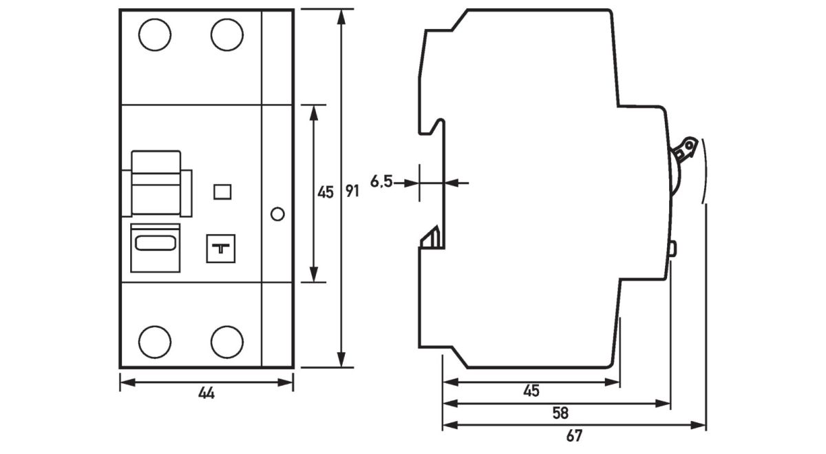 FI-/LS-Kombination DRCBO4B13/0,03/1N-B+