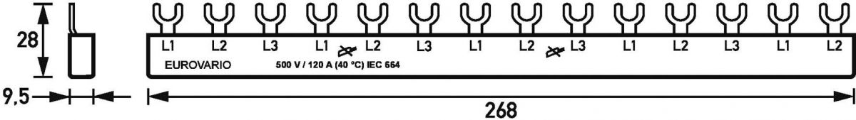 Phasenschiene EV-S G 3.16.120