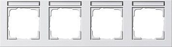 System 55 E2 4-fach Rahmen reinweiß seidenmatt 109422