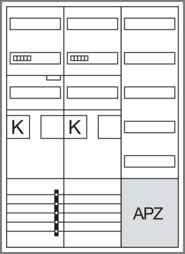 Komplettschrank,2ZP,BKE-I,APZ,VT5,3-feld ZB33ET225W1