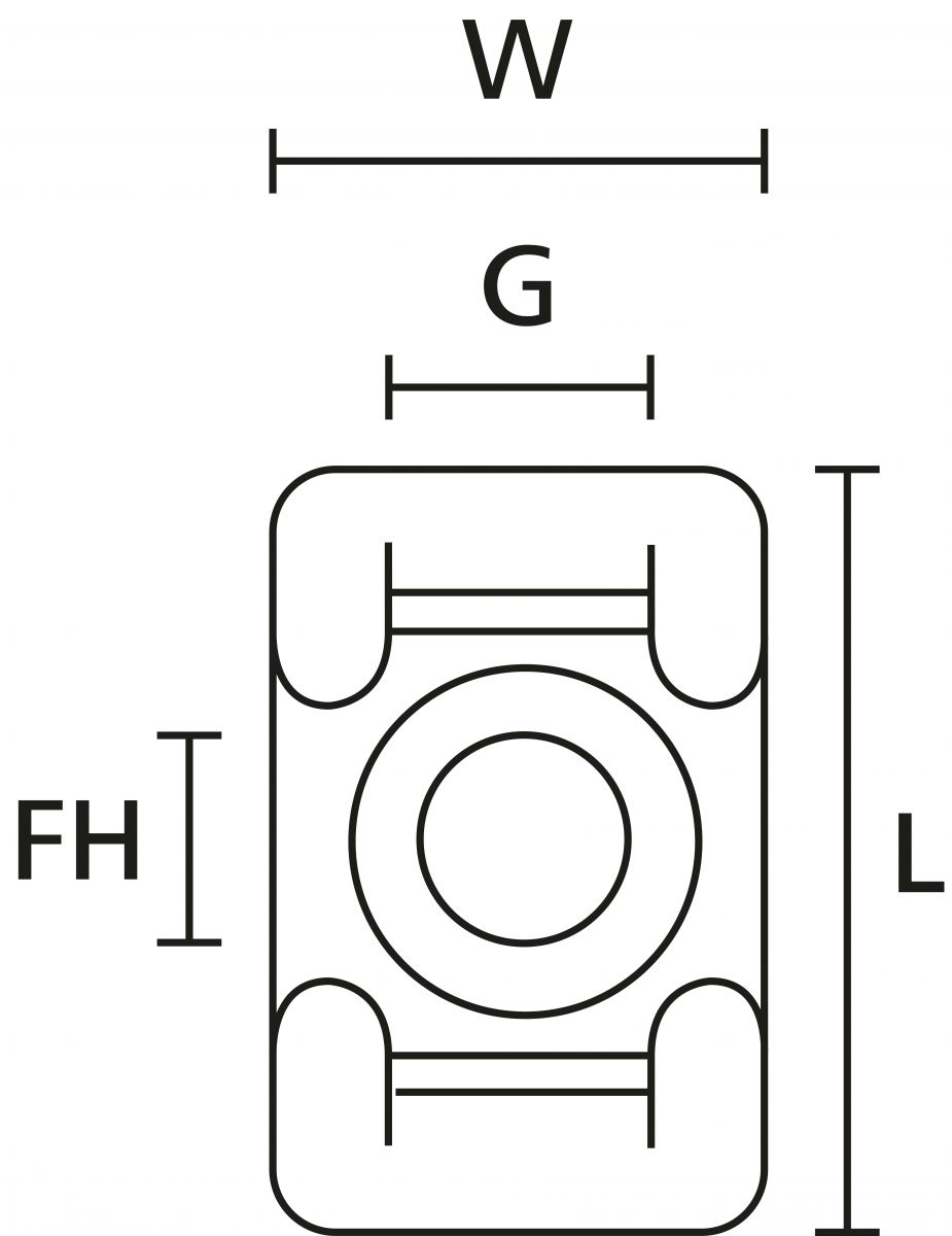 Befestigungssockel CTM0 PA66 BK 100