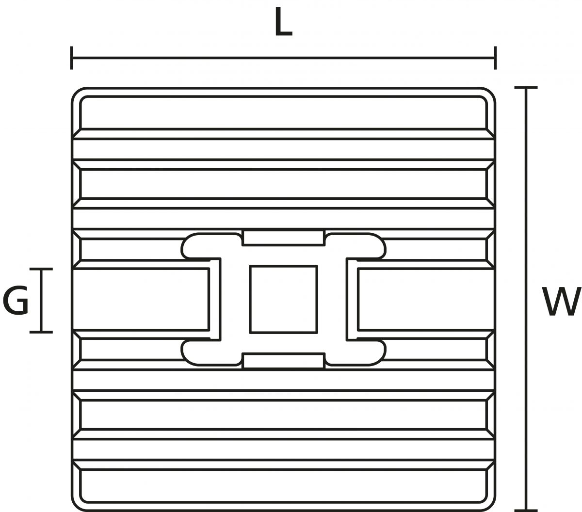 Flexibler Klebesockel FMB4APT-A-PA66HS-WH