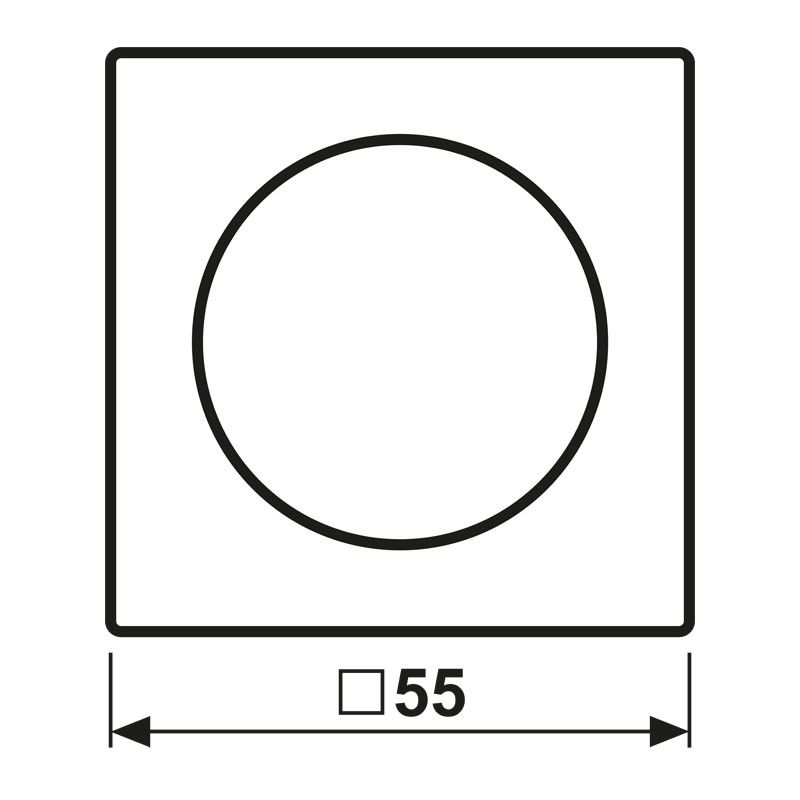 Abdeckung für Drehdimmer A 1740 BF WW