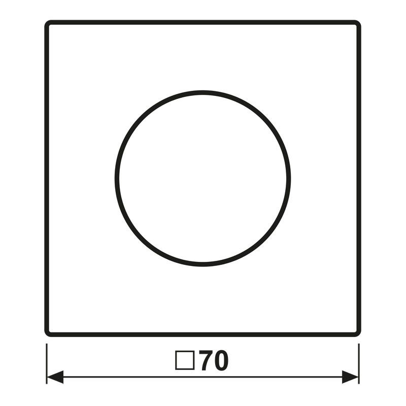 Abdeckung für Drehdimmer AL 1740 D