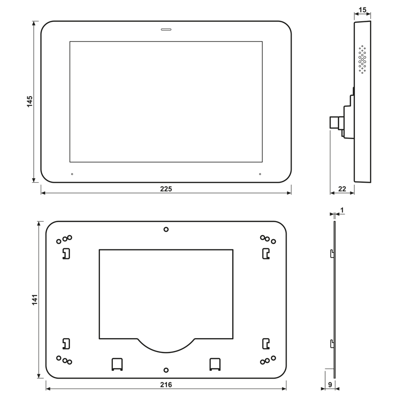 KNX-Smart Panel SP 0081 U