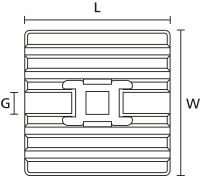 Flexibler Klebesockel FMB4APT-A-PA66HS-WH