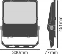 LED-Fluter FLPFMSYM60150W4000BK