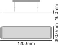 LED-Pendelleuchte PANELDI120036W4KUGRD