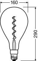 LED-Vintage-Lampe 1906LEDBGRP5W818FSM