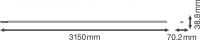 Tragschiene 5-pol. TRUSPFMRAIL30005P