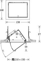 LED-Einbau-Wallwasher VFCL 7002527DA ws