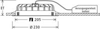 LED-Einbaudownlight VTFL 10.2530 silber