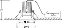 LED-Einbaustrahler VTRM 10.0530.25 si