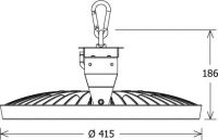 LED-Hallenleuchte FLCK-P 415.150.40 si