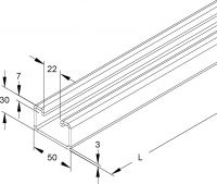 Ankerschiene C-Profil 2994/3 BO