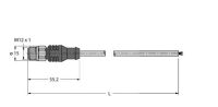 Feldbusleitung RSCV-FBY49OG-2M/5D