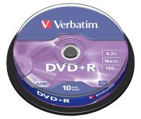 DVD+R 4.7GB/120Min/16x 43498 (VE10)