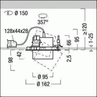 LED-Einbaustrahler VIV2-R M #60715958