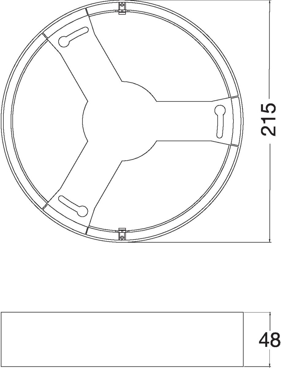 Aufbaurahmen DLIP44FRAMEDN215WT