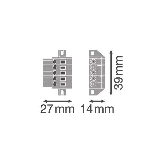 Ersteinspeise-Verbinder TRUSYSFLEX FEED IN5P