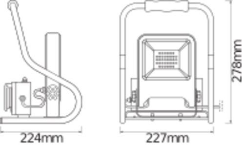 LED-Arbeisleuchte LED W #4058075321304