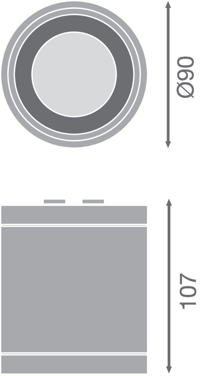 LED-Aufbaudownlight IP65 DLSUR.DN90P1583036DB