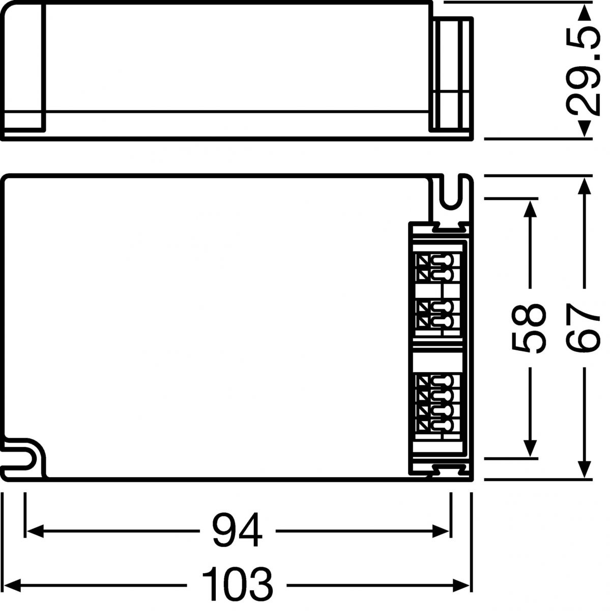 LED-Betriebsgerät QTI DALI 25/220-240