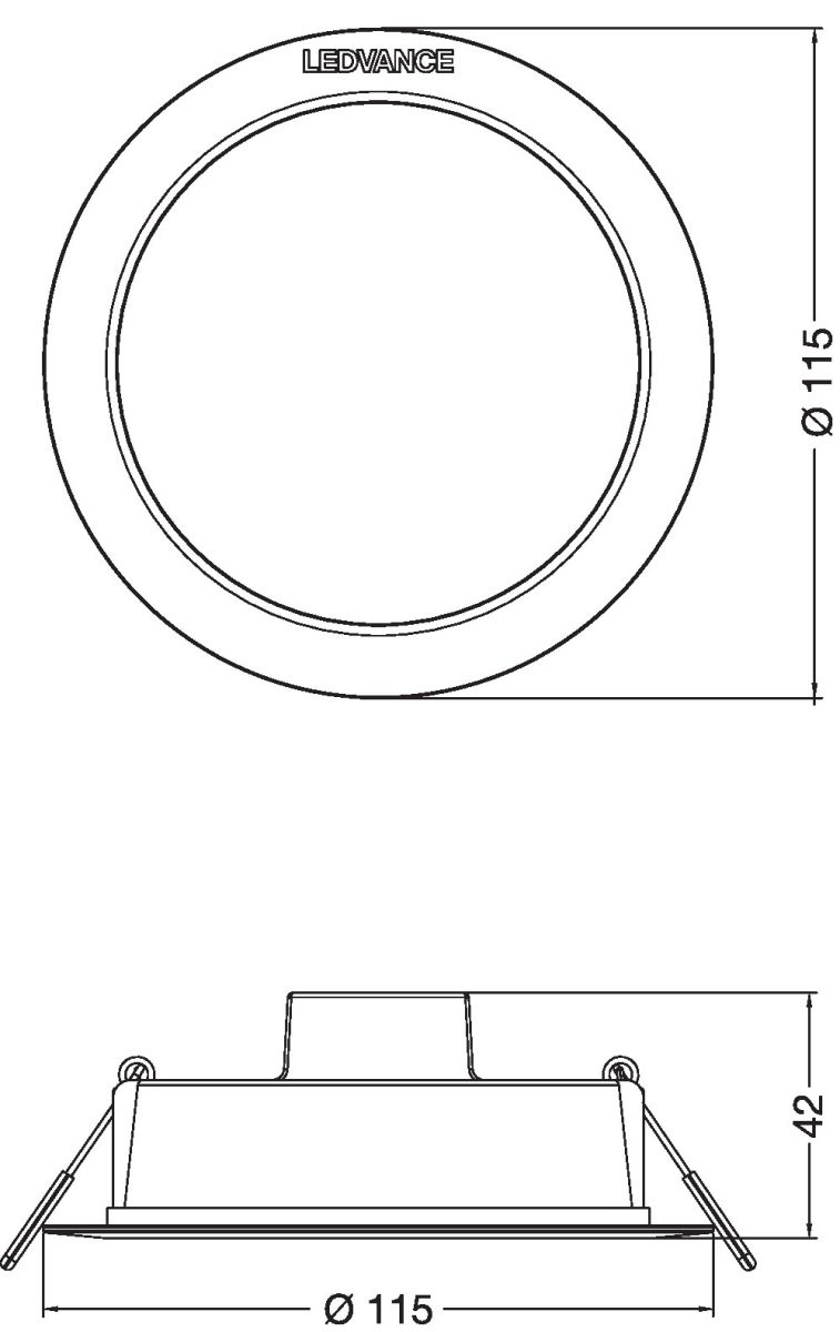 LED-Downlight IP44 DLIP44DN1158W830WT