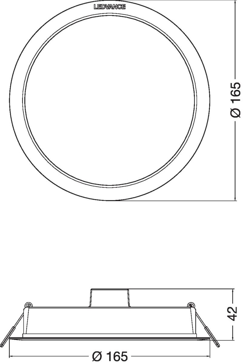 LED-Downlight IP44 DLIP44DN16513W830WT