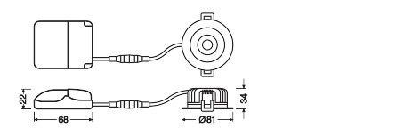 LED-Einbaustrahler IP65 SPAIRFIXP6W927PSD65B