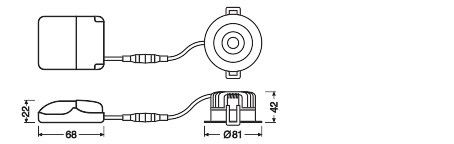 LED-Einbaustrahler IP65 SPFPFIXP8927PSDIP65B