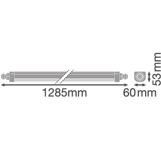 LED-Feuchtraumleuchte DPCO.TH1200V33W840PS