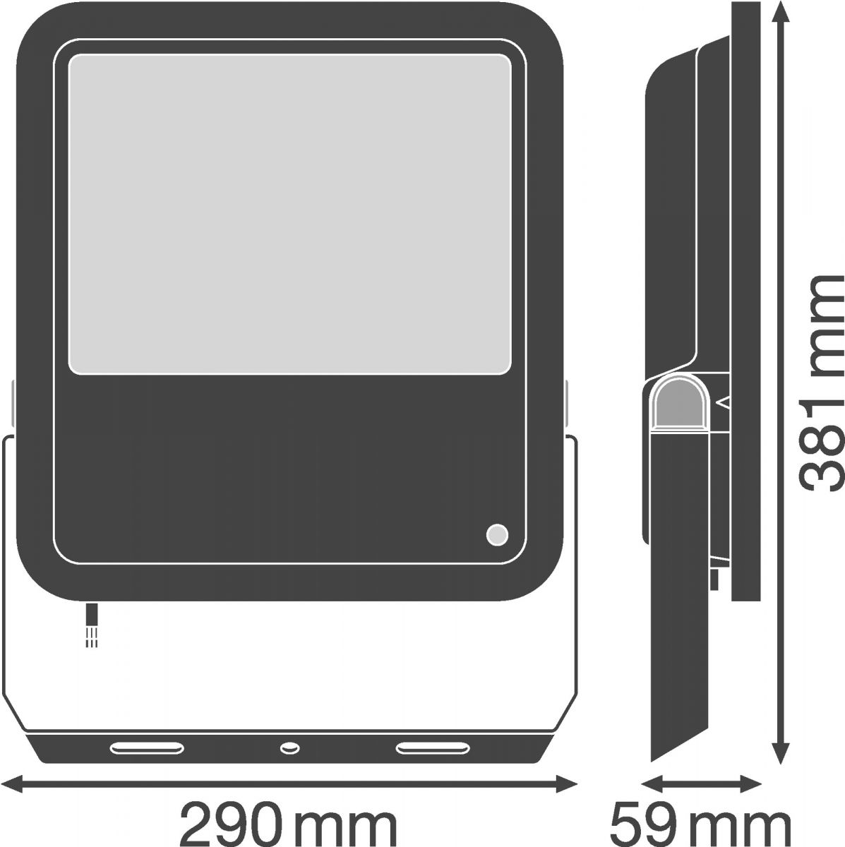 LED-Fluter m. Sensor FLPFM125W4000SY100SL