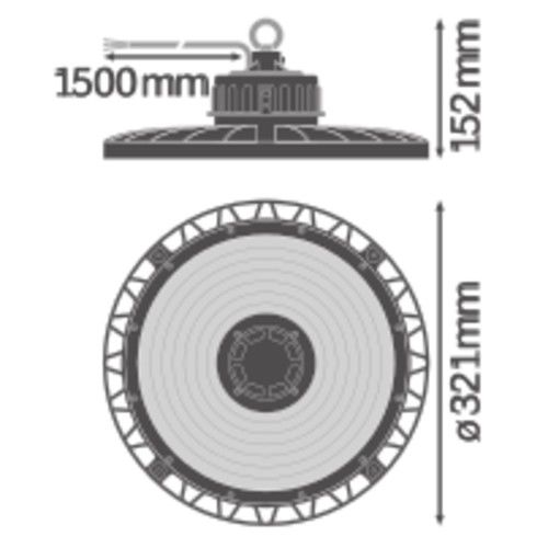 LED-Hallenleuchte HBP147W840 70DEGIP65