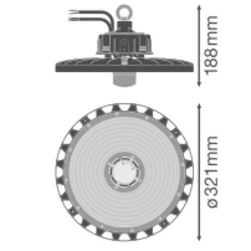 LED-Hallenleuchte m.Sensor HBSENP147W84070DIP65