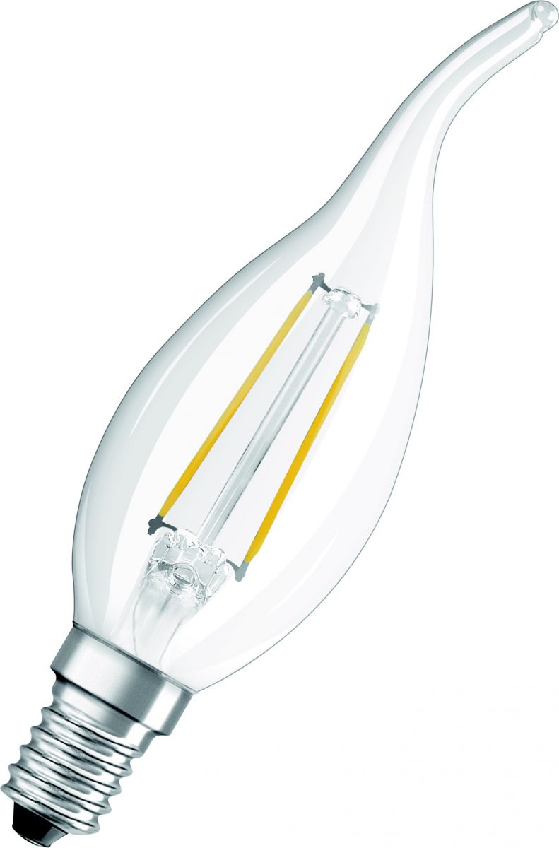 LEDVANCE LED-Kerzenlampe E14 230V 4,0W 470lm klar Windstoß