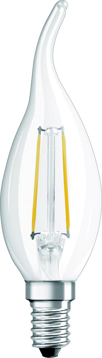 LEDVANCE LED-Kerzenlampe E14 230V 4,0W 470lm klar Windstoß