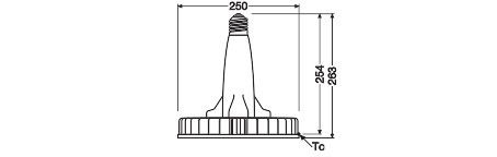 LED-Lampe E40 HIDLEDHigh150W/4000