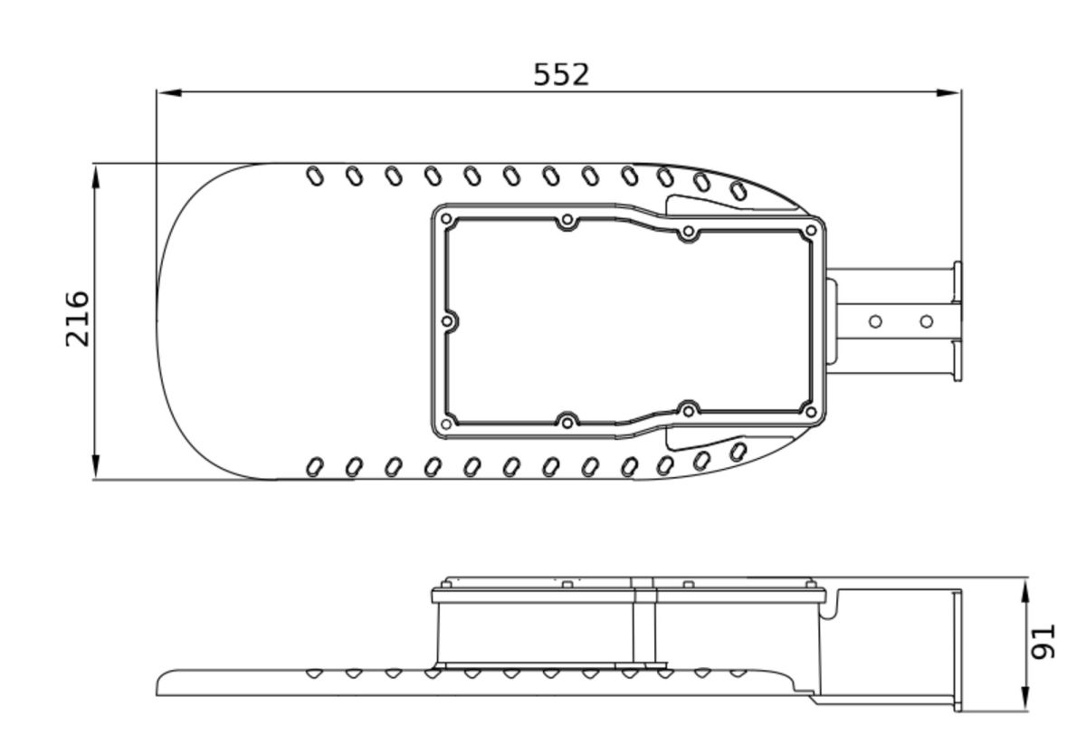 LED-Mastleuchte ECOAREASPD 120W 830