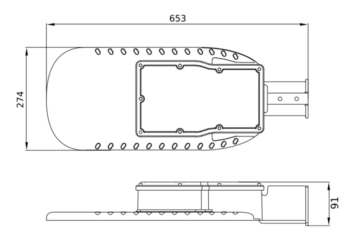 LED-Mastleuchte ECOAREASPD 150W 827