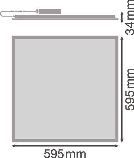 LED-Panel M600 PLCOMP600V33W840U19