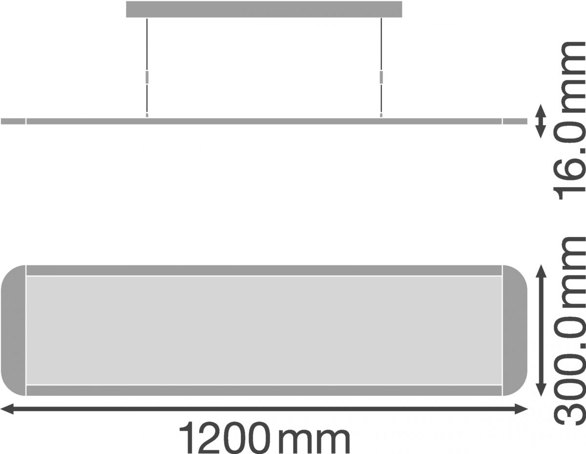 LED-Pendelleuchte PANELDI120036W3KUGR