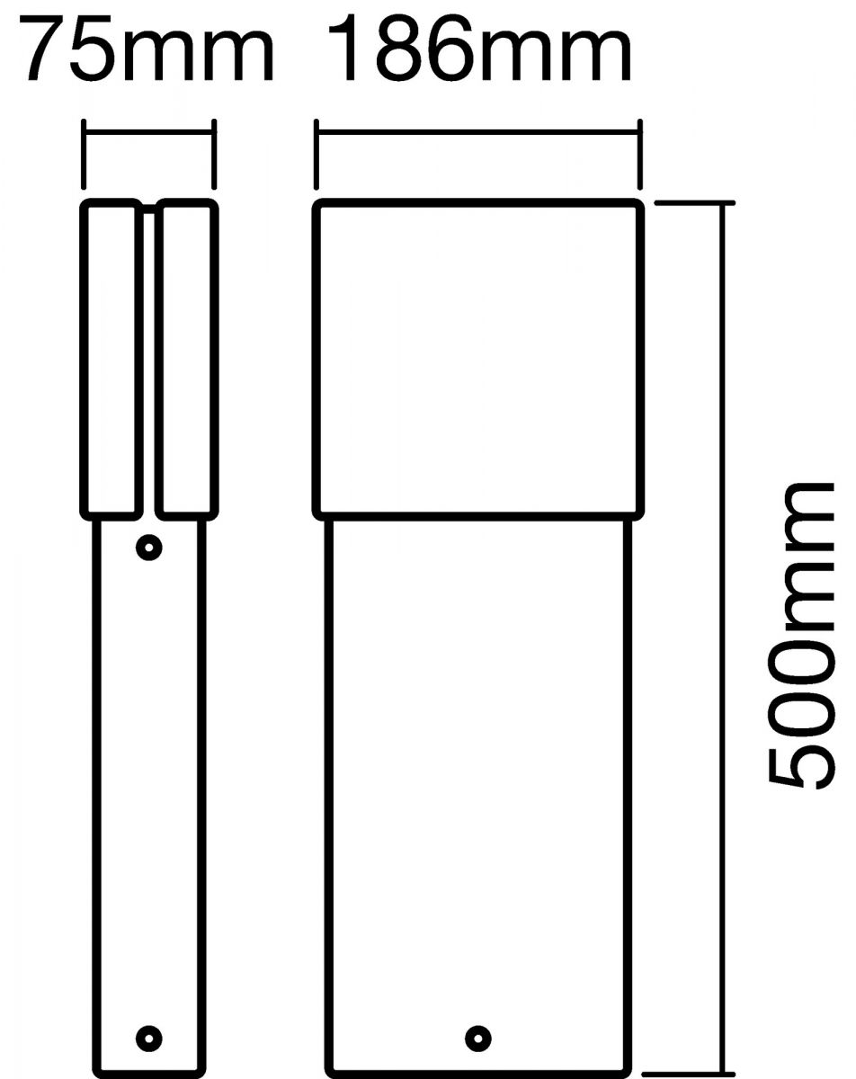 LED-Pollerleuchte 50cm ENDURASTYLEELLIPS.50