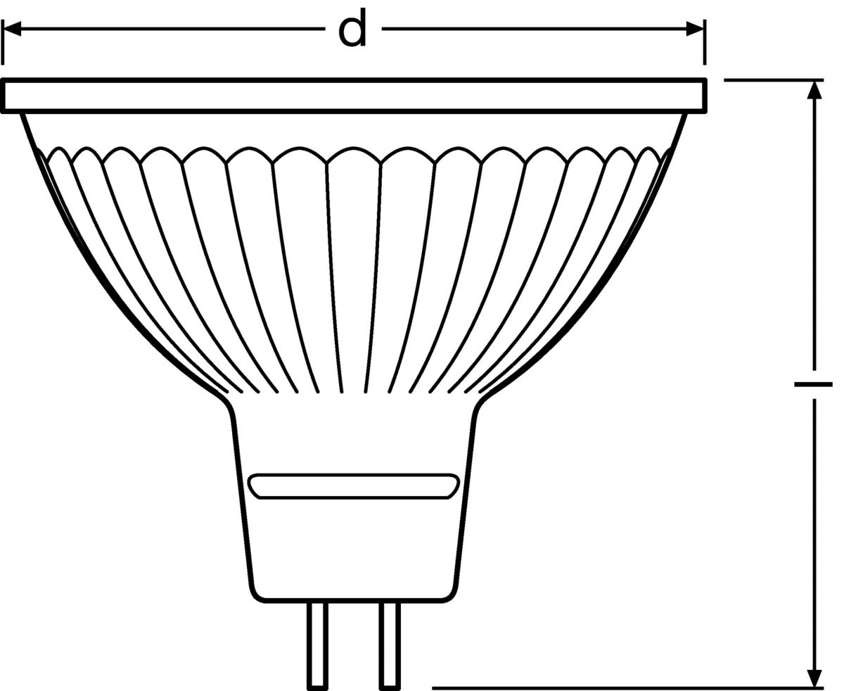 LED-Reflektorlampe MR16 PMR163536G4.9W/2700