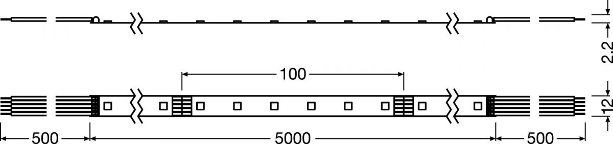 LED-RGBW-Stripe LS PFM-1000RGBW827/5